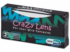 ColourVUE Crazy Lens - Mad Hatter - Ühepäevased läätsed 0-tugevusega (2 läätse)
