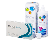 TopVue Plus (6 läätse) + Gelone läätsevedelik 360 ml