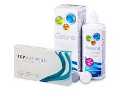 TopVue Plus (6 läätse) + Gelone läätsevedelik 360 ml