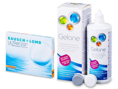 Bausch + Lomb ULTRA for Astigmatism (3 läätse) + Gelone 360 ml
