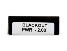 CRAZY LENS - Black Out - Ühepäevased läätsed Korrigeerivad  (2 läätse)