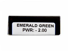CRAZY LENS - Emerald Green - Ühepäevased läätsed Korrigeerivad (2 läätse)