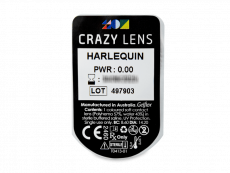 CRAZY LENS - Harlequin - Ühepäevased läätsed 0-tugevusega (2 läätse)