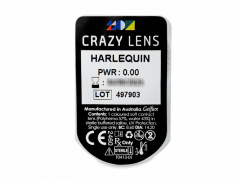 CRAZY LENS - Harlequin - Ühepäevased läätsed 0-tugevusega (2 läätse)