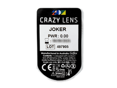 CRAZY LENS - Joker - Ühepäevased läätsed 0-tugevusega (2 läätse)