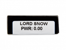 CRAZY LENS - Lord Snow - Ühepäevased läätsed 0-tugevusega (2 läätse)