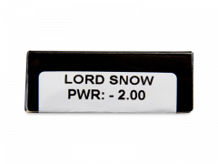 CRAZY LENS - Lord Snow - Ühepäevased läätsed Korrigeerivad (2 läätse)