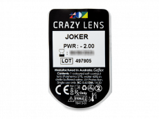 CRAZY LENS - Joker - Ühepäevased läätsed Korrigeerivad  (2 läätse)