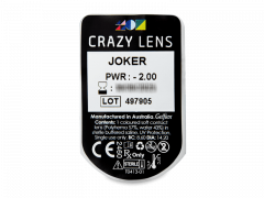 CRAZY LENS - Joker - Ühepäevased läätsed Korrigeerivad (2 läätse)