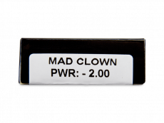 CRAZY LENS - Mad Clown - Ühepäevased läätsed Korrigeerivad  (2 läätse)