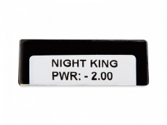 CRAZY LENS - Night King - Ühepäevased läätsed Korrigeerivad (2 läätse)