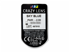 CRAZY LENS - Sky Blue - Ühepäevased läätsed Korrigeerivad (2 läätse)