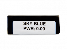 CRAZY LENS - Sky Blue - Ühepäevased läätsed 0-tugevusega (2 läätse)