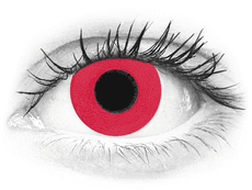 CRAZY LENS - Solid Red - Ühepäevased läätsed Korrigeerivad  (2 läätse)