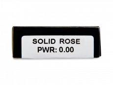 CRAZY LENS - Solid Rose - Ühepäevased läätsed 0-tugevusega (2 läätse)