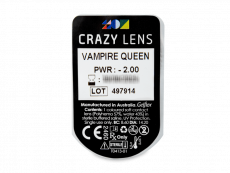 CRAZY LENS - Vampire Queen - Ühepäevased läätsed Korrigeerivad  (2 läätse)