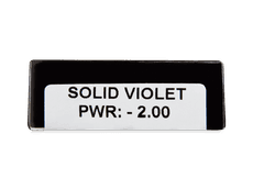 CRAZY LENS - Solid Violet - Ühepäevased läätsed Korrigeerivad  (2 läätse)