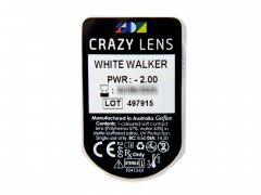 CRAZY LENS - White Walker - Ühepäevased läätsed Korrigeerivad (2 läätse)