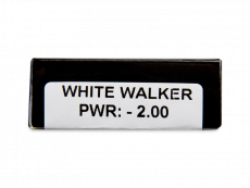 CRAZY LENS - White Walker - Ühepäevased läätsed Korrigeerivad  (2 läätse)