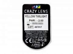 CRAZY LENS - Yellow Twilight - Ühepäevased läätsed Korrigeerivad (2 läätse)