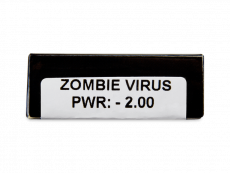 CRAZY LENS - Zombie Virus - Ühepäevased läätsed Korrigeerivad  (2 läätse)