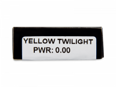 CRAZY LENS - Yellow Twilight - Ühepäevased läätsed 0-tugevusega (2 läätse)