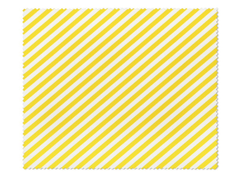 Prillide puhastuslapp - kollased ja valged triibud 