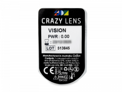 CRAZY LENS - Vision - Ühepäevased läätsed 0-tugevusega (2 läätse)