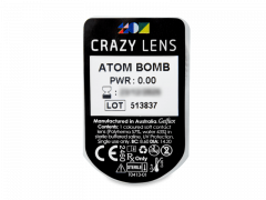 CRAZY LENS - Atom Bomb - Ühepäevased läätsed 0-tugevusega (2 läätse)