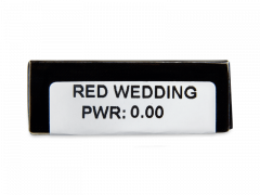 CRAZY LENS - Red Wedding - Ühepäevased läätsed 0-tugevusega (2 läätse)