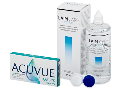 Acuvue Oasys Multifocal (6 läätse) + Laim-Care 400 ml