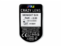 CRAZY LENS - Midnight Sun - Ühepäevased läätsed Korrigeerivad (2 läätse)