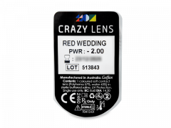 CRAZY LENS - Red Wedding - Ühepäevased läätsed Korrigeerivad (2 läätse)