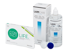 Contact Life spheric (6 läätse) + Laim-Care 400 ml