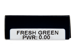 TopVue Daily Color - Fresh Green - Ühepäevased läätsed 0-tugevusega (2 läätse)