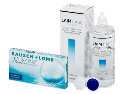 Bausch + Lomb ULTRA Multifocal for Astigmatism (6 läätse) + Laim Care 400 ml